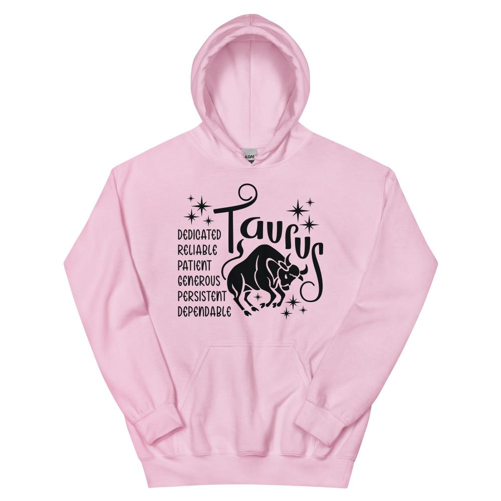 Taurus Zodiac Positive Traits Hoodie - Light Pink Color - https://ascensionemporium.net